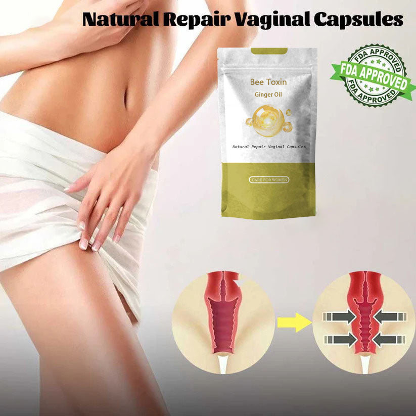 🐝 Bee Toxin Ginger Oil Natural Repair Weight Loss Capsules (Instant Itching Stopper & Lymph Detox and Slimming & Firming Repair & Tender Natural Capsules PRO)